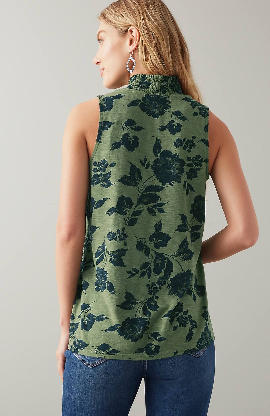 56397-Smocked-Neck-Sleeveless-Top-2.jpg Smocked-Neck Sleeveless Top
