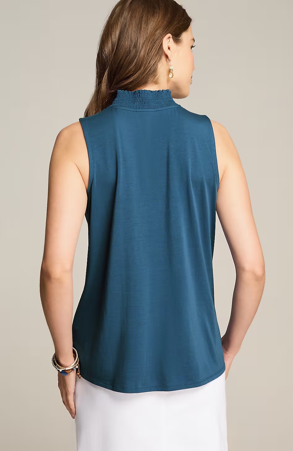 56397-Smocked-Neck-Sleeveless-Top-7.jpg Smocked-Neck Sleeveless Top