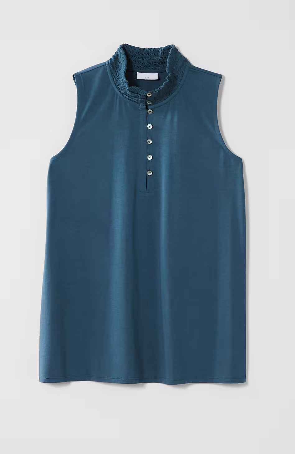 56397-Smocked-Neck-Sleeveless-Top-8.jpg Smocked-Neck Sleeveless Top