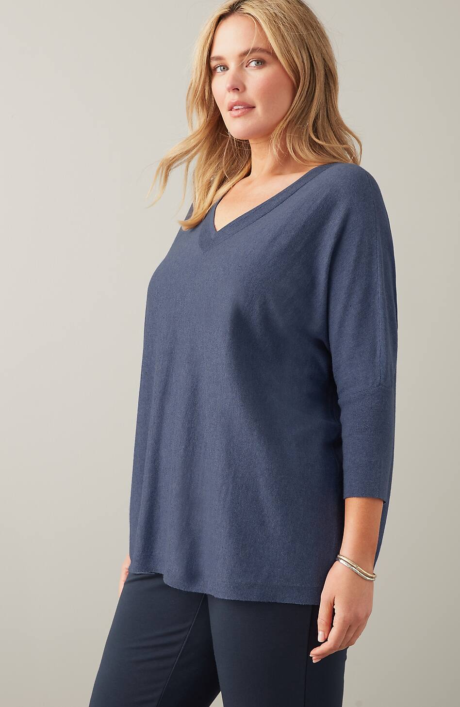 56910-Pure-Jill-Oversized-V-Neck-Sweater-4.jpg Pure Jill Oversized V-Neck Sweater
