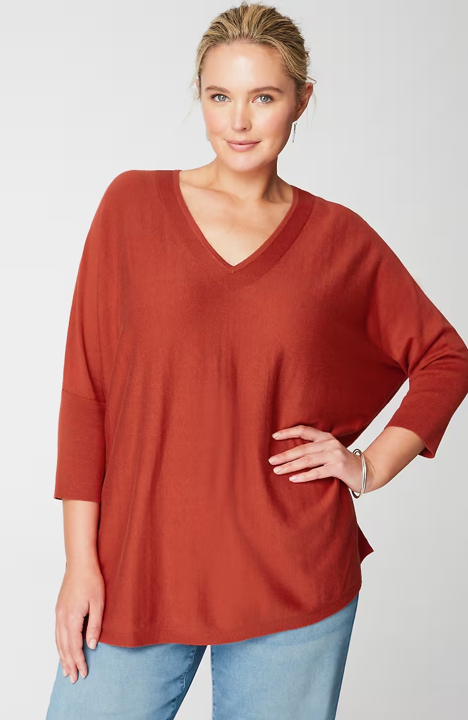 56910-Pure-Jill-Oversized-V-Neck-Sweater-5.jpg Pure Jill Oversized V-Neck Sweater