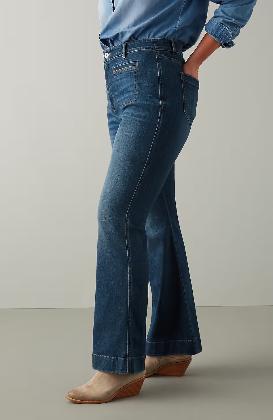 57107-Curvy-Fit-Flare-Jeans-2.jpg Curvy-Fit Flare Jeans