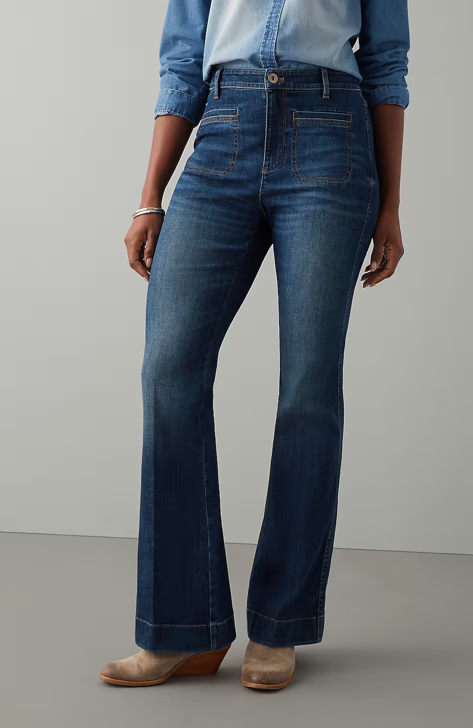 57107-Curvy-Fit-Flare-Jeans-4.jpg Curvy-Fit Flare Jeans