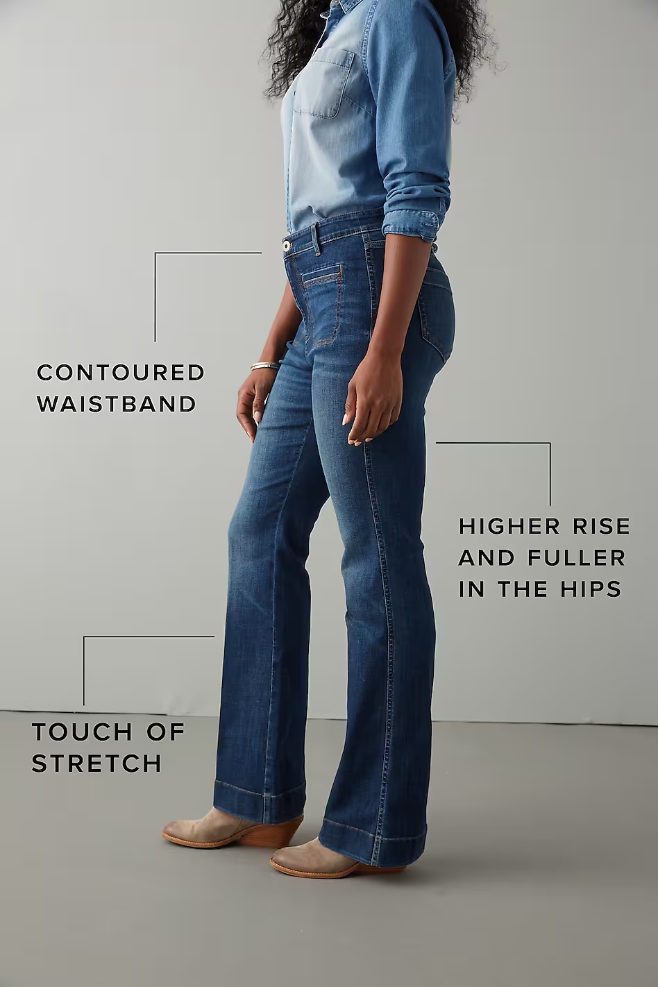 57107-Curvy-Fit-Flare-Jeans-7.jpg Curvy-Fit Flare Jeans