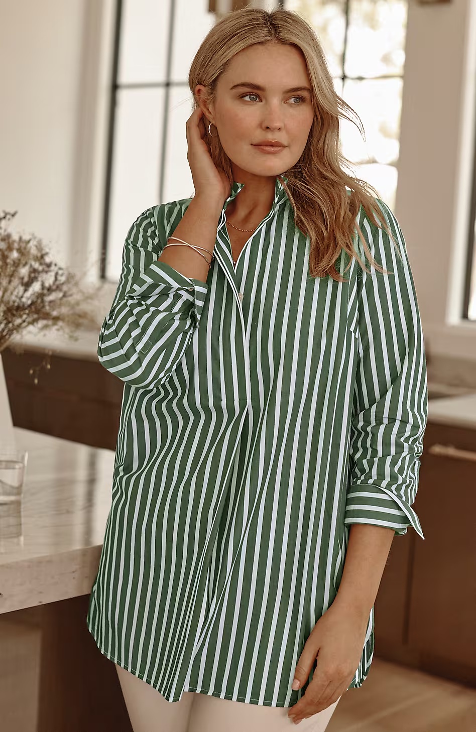 58100-Cotton-Stand-Collar-Tunic-7.jpg Cotton Stand-Collar Tunic