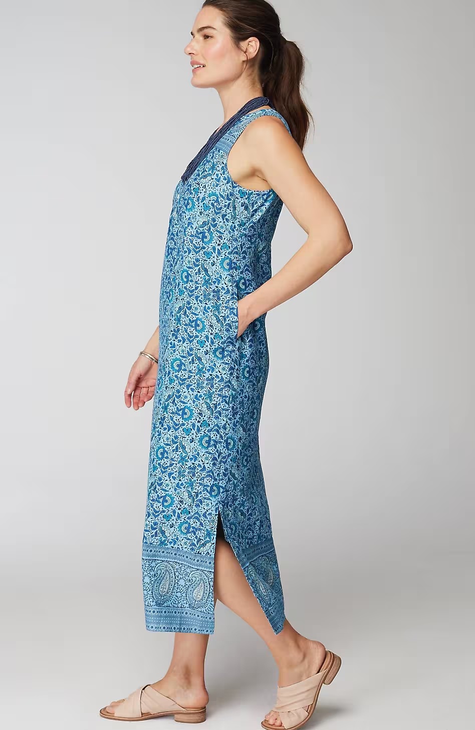 58881-Pure-Jill-Waist-Seamed-Maxi-Dress-6.jpg Pure Jill Waist-Seamed Maxi Dress