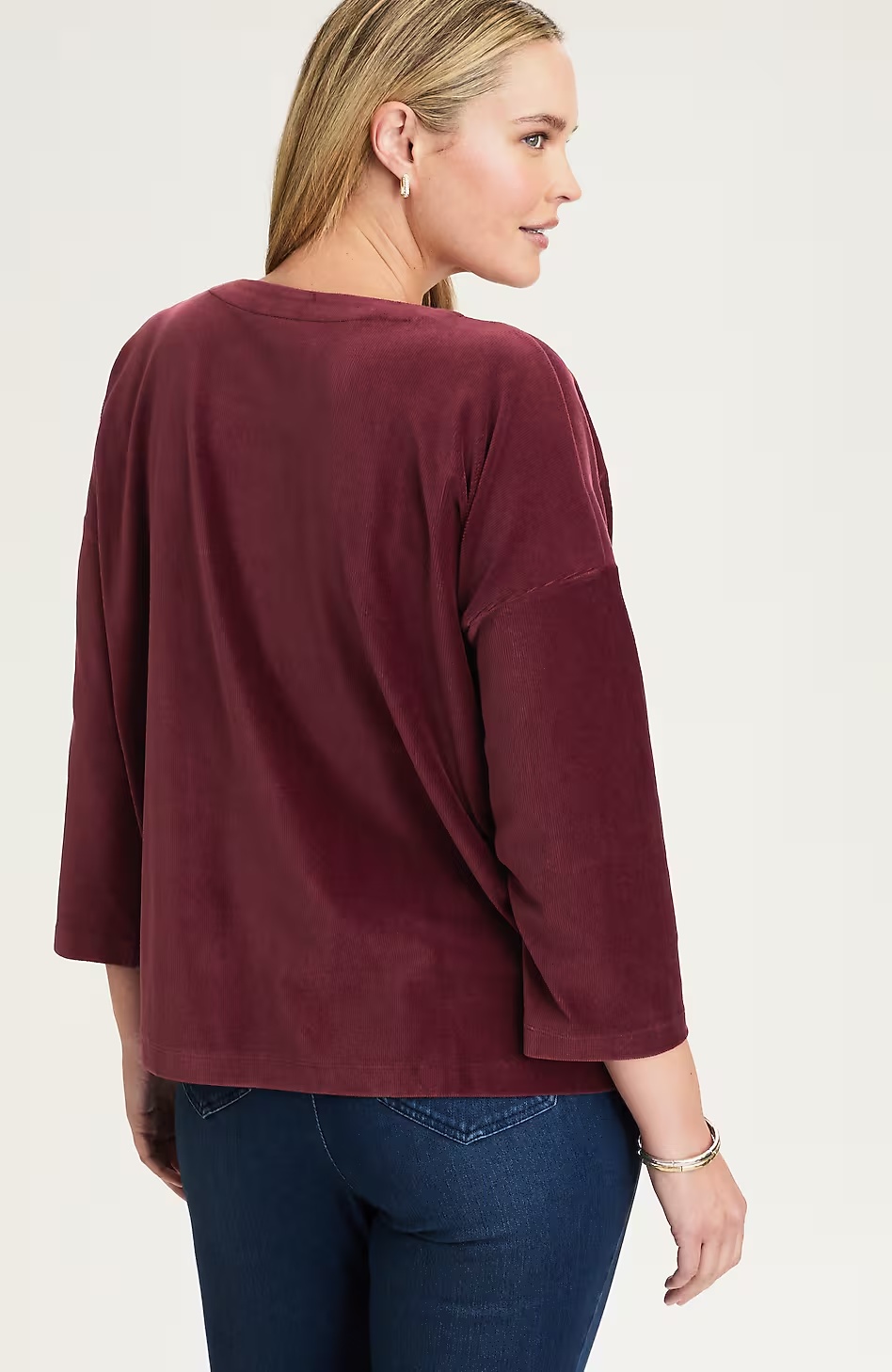 6438-Pure-Jill-Corded-Velour-Pocket-Top-2.jpg Pure Jill Corded Velour Pocket Top