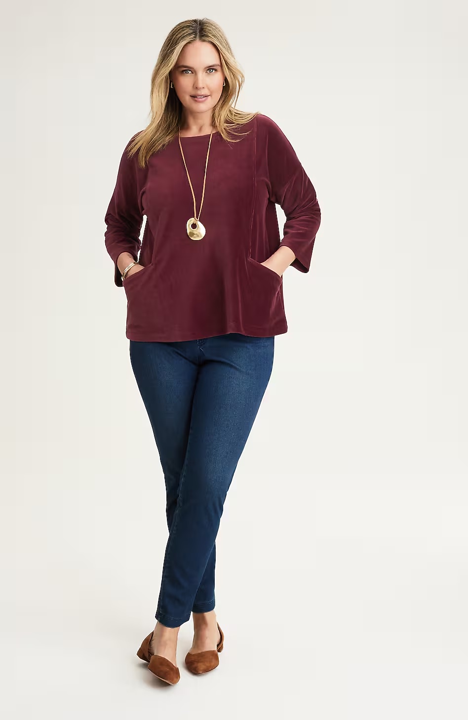 6438-Pure-Jill-Corded-Velour-Pocket-Top-4.jpg Pure Jill Corded Velour Pocket Top