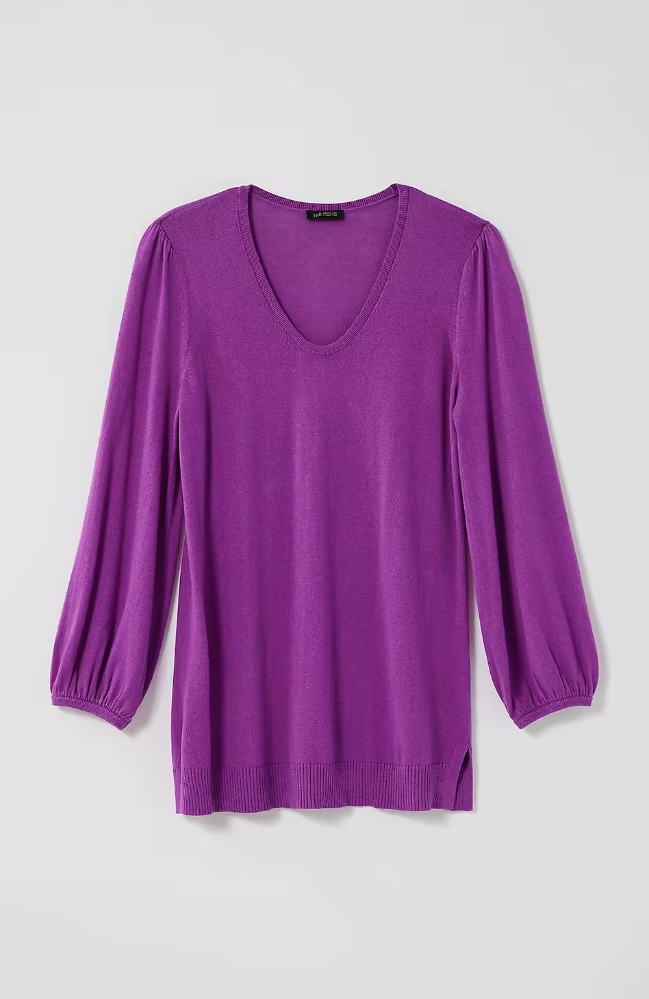64933-Wearever-Silk-Blend-Blouson-Sleeve-Sweater-6.jpg Wearever Silk-Blend Blouson-Sleeve Sweater