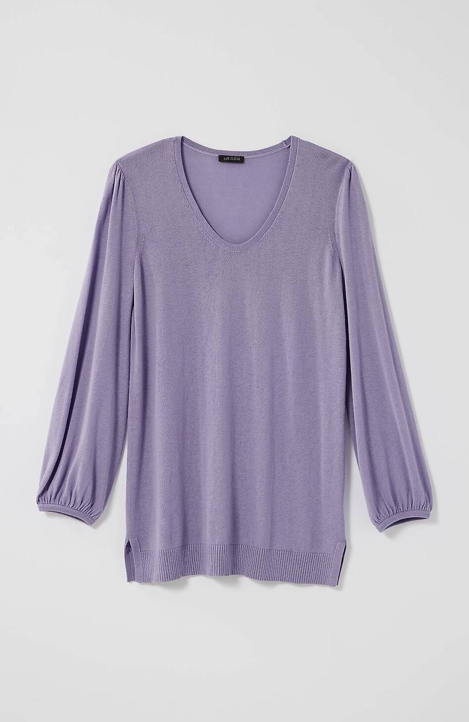 64933-Wearever-Silk-Blend-Blouson-Sleeve-Sweater-8.jpg Wearever Silk-Blend Blouson-Sleeve Sweater