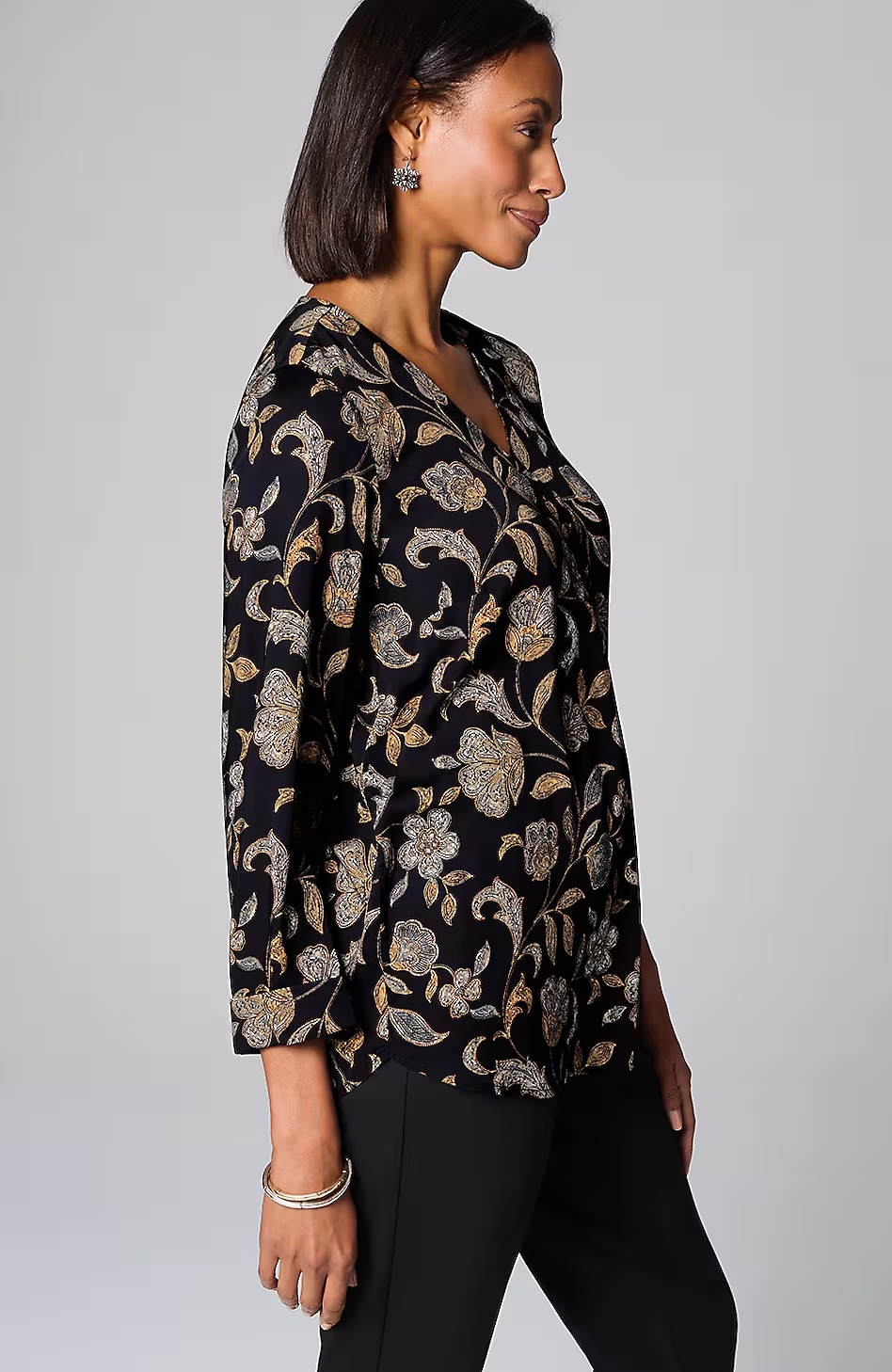 65012-Printed-Satin-V-Neck-Popover-13.jpg Printed Satin V-Neck Popover