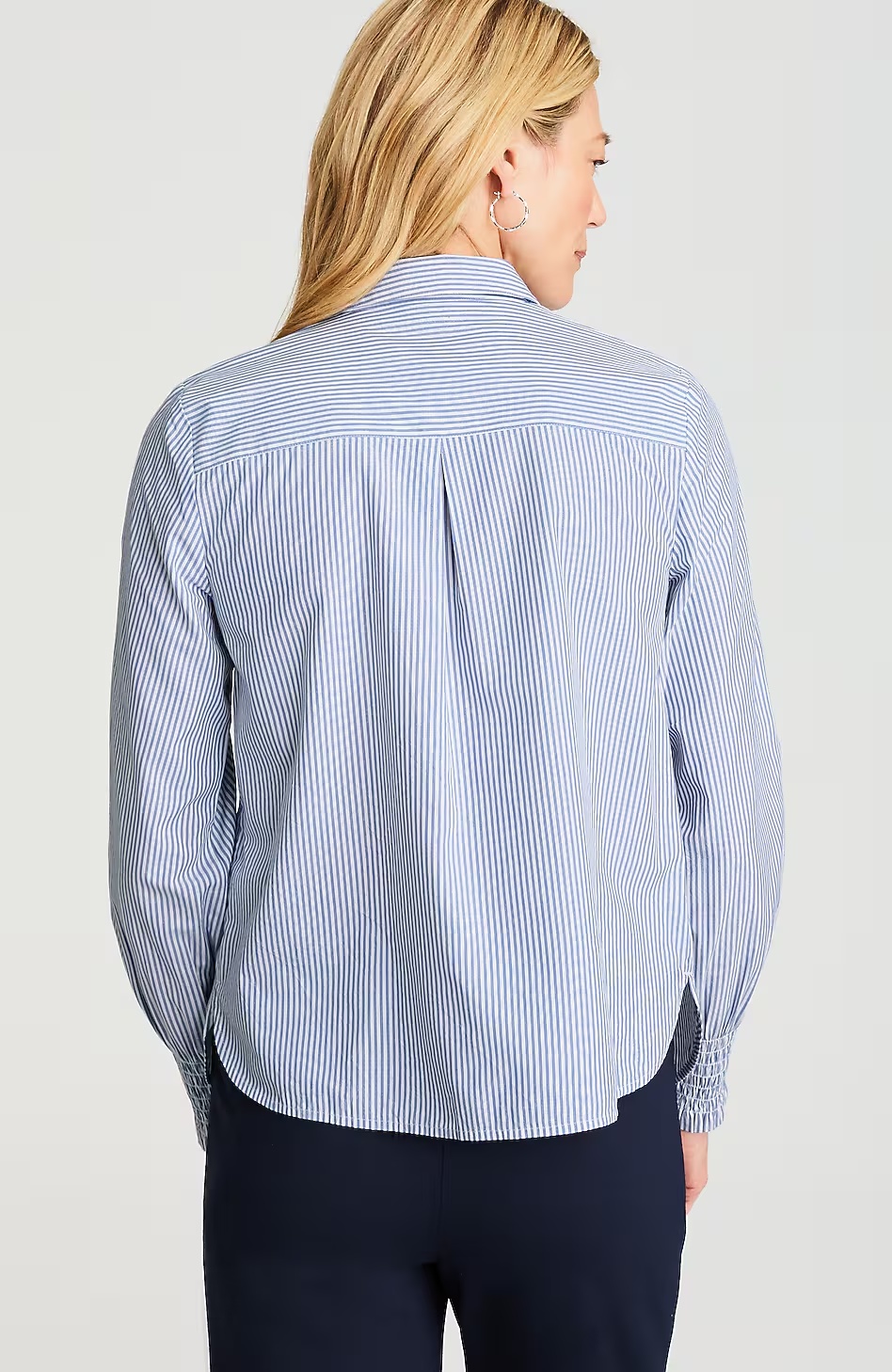 8096-Smocked-Sleeve-Poplin-Shirt-14.jpg Smocked-Sleeve Poplin Shirt