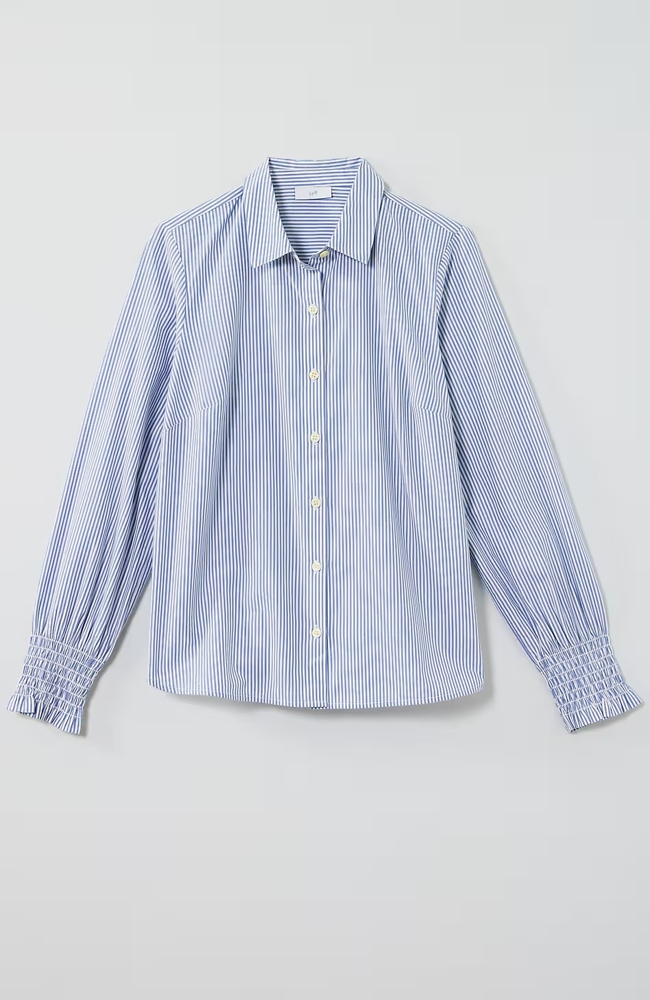 8096-Smocked-Sleeve-Poplin-Shirt-16.jpg Smocked-Sleeve Poplin Shirt