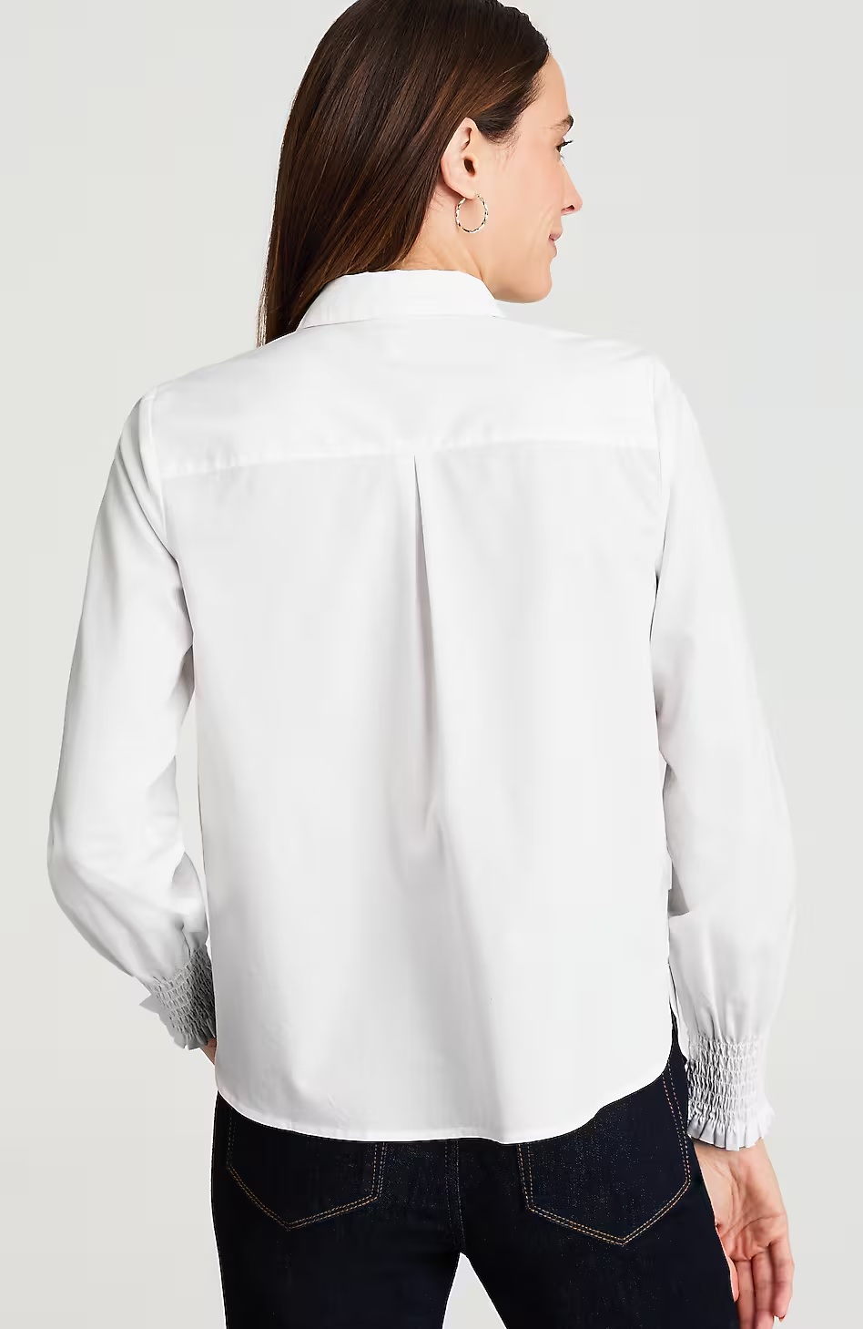 8096-Smocked-Sleeve-Poplin-Shirt-2.jpg Smocked-Sleeve Poplin Shirt