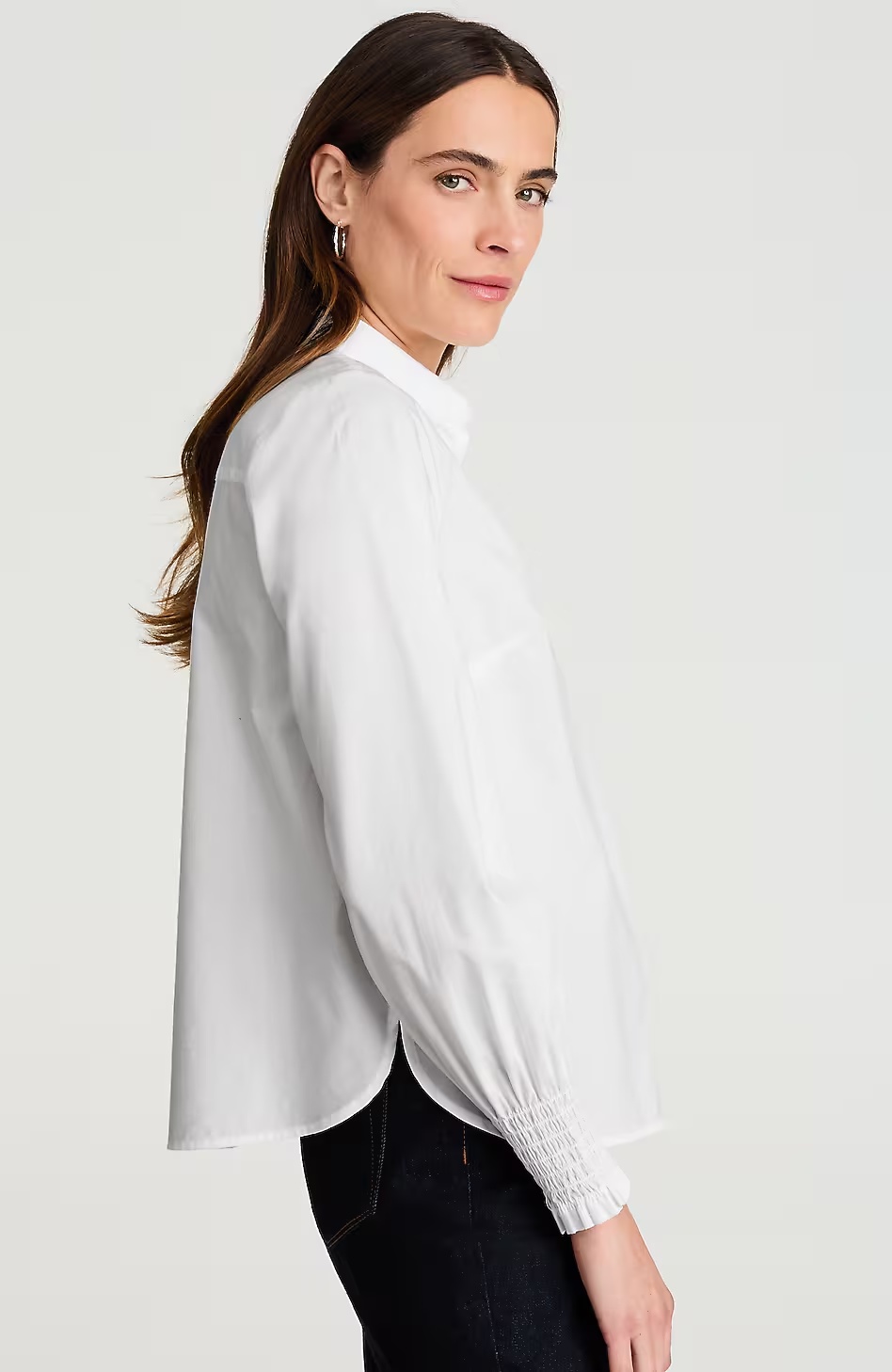 8096-Smocked-Sleeve-Poplin-Shirt-6.jpg Smocked-Sleeve Poplin Shirt