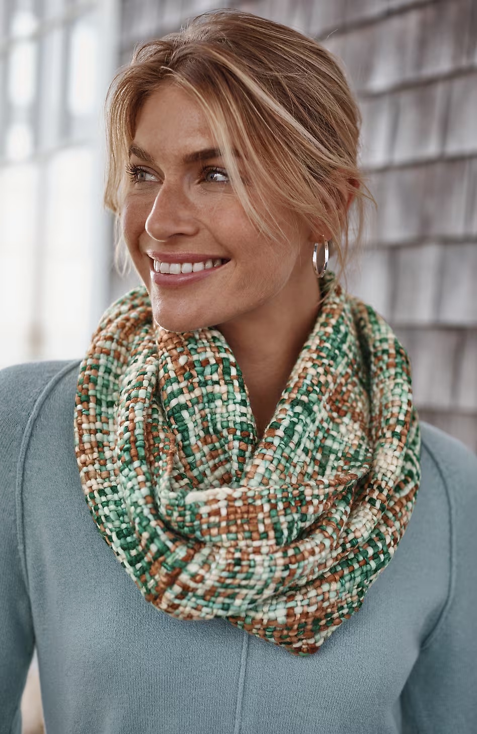 84-Woven-Textured-Infinity-Scarf-1.jpg Woven Textured Infinity Scarf