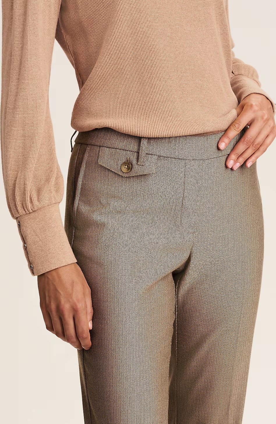 8493-Herringbone-Straight-Leg-Trousers-4.jpg Herringbone Straight-Leg Trousers