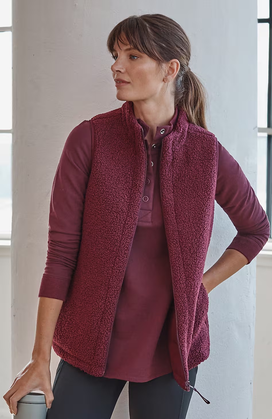 Fit Reversible Sherpa Vest