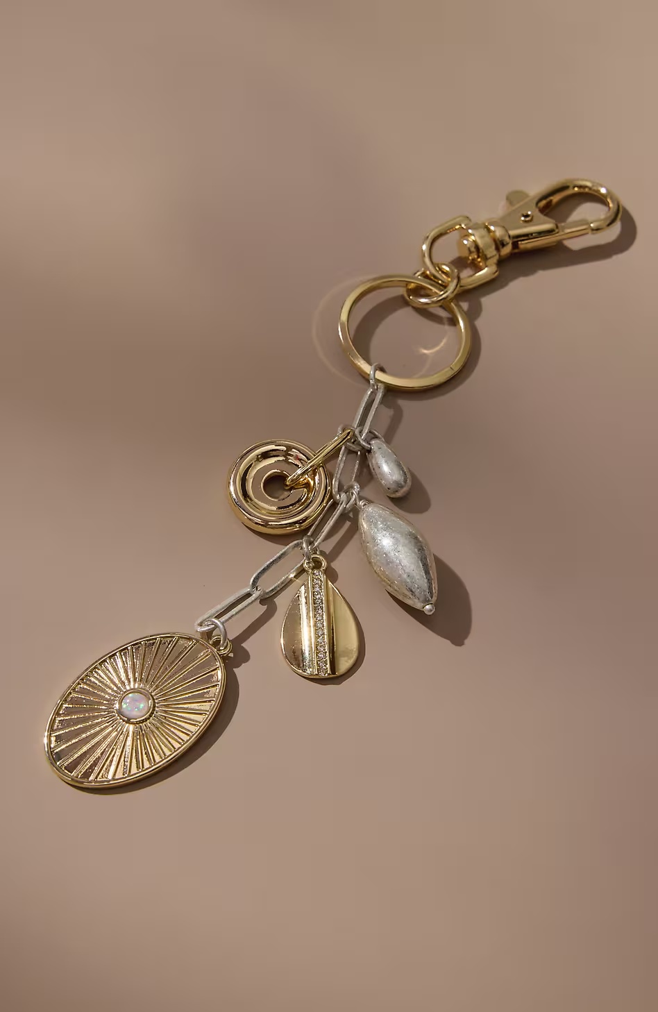 Mixed-Metals Bag Charm