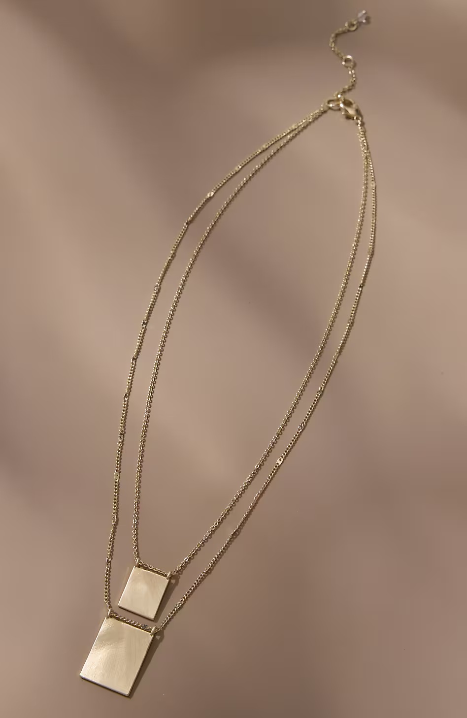 Demi-Fine Layered-Squares Necklace