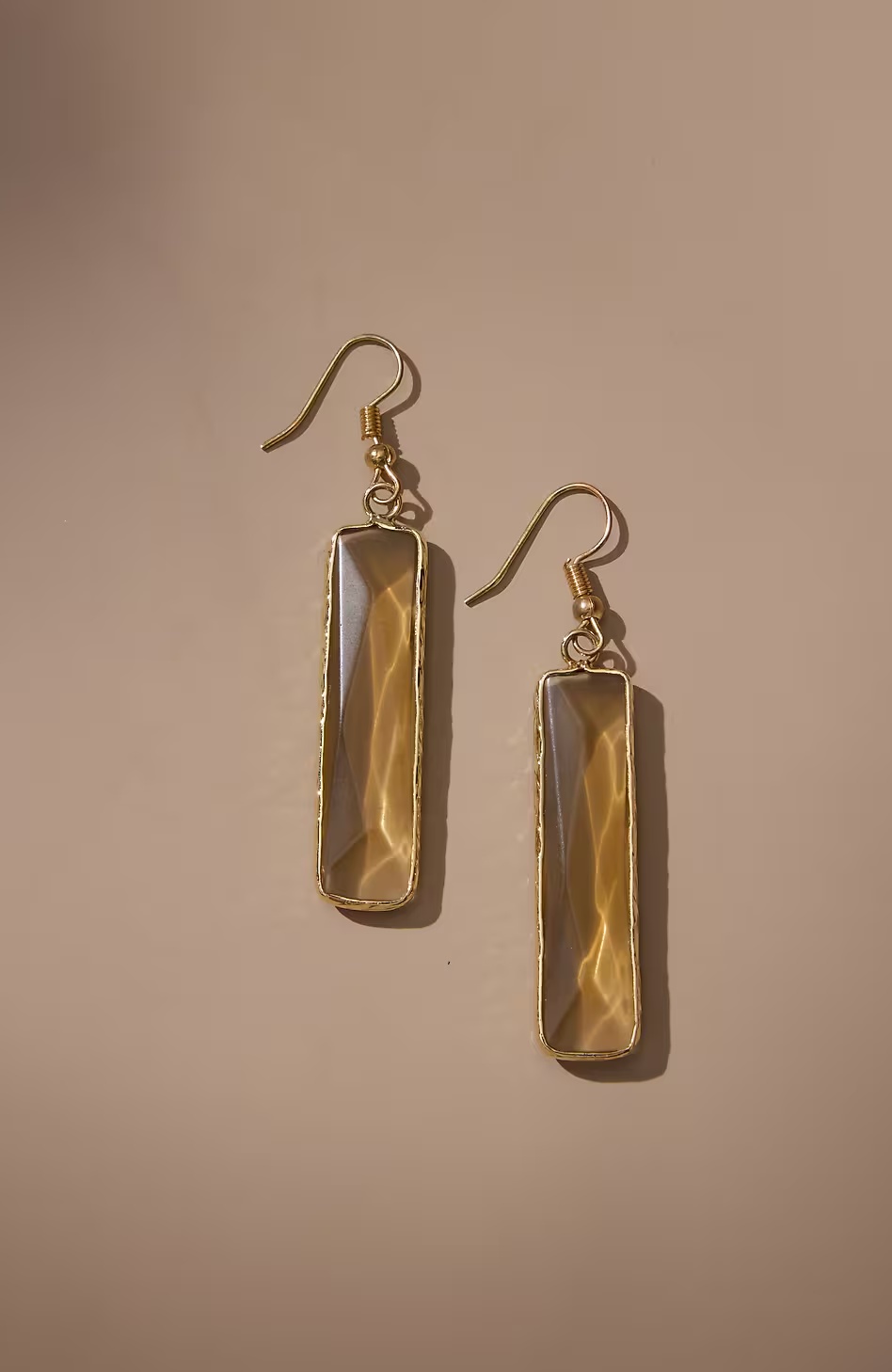 Elongated Glass Earrings