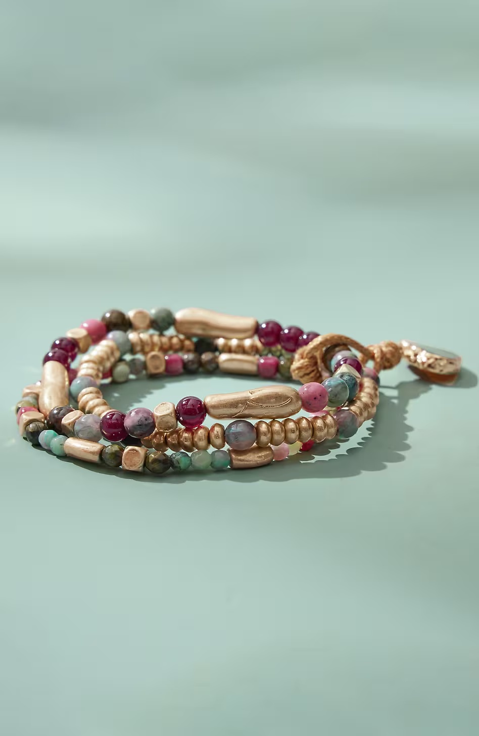 Mixed-Beads Stretch Bracelet